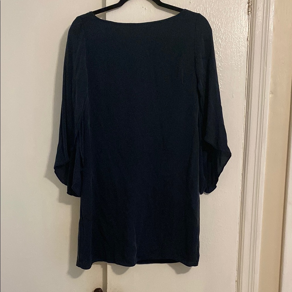 Navy Milly Silk mini Dress